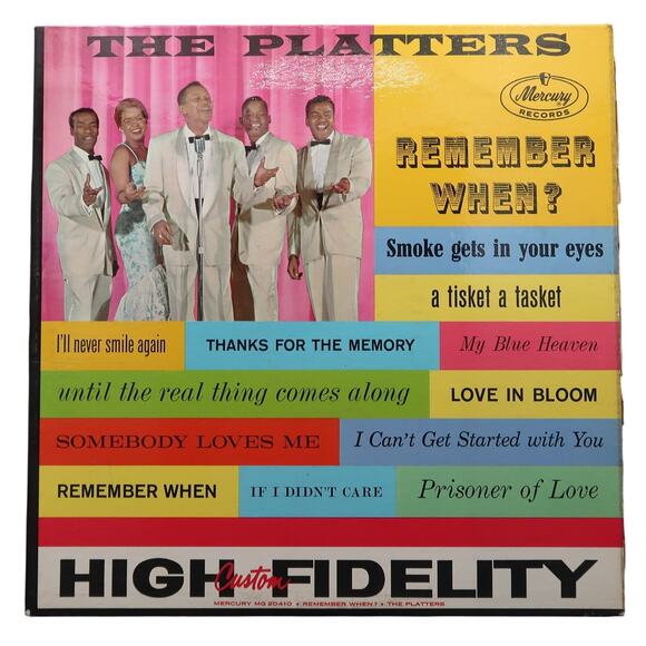 The Platters Remember When LP Record Vinyl Stereo MG 20410 R&B 1950s Vintage - Picture 1 of 7